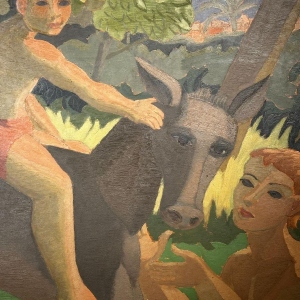 Edgar Scauflaire, huile sur panneau, 1959