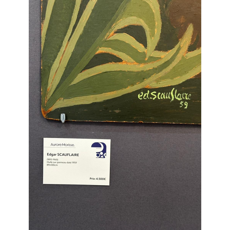 Edgar Scaufleur, oil on panel, 1959