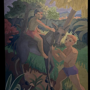 Edgar Scaufleur, oil on panel, 1959