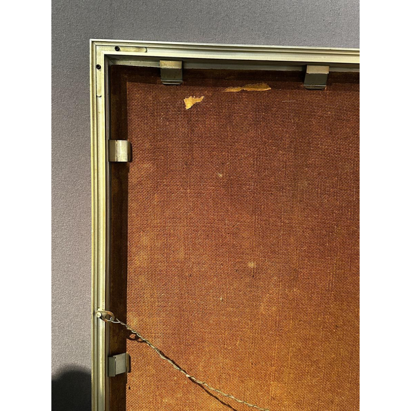 Edgar Scauflaire, oil on panel, 1957