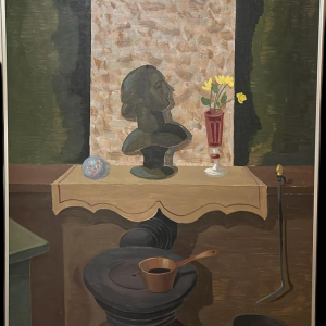 Edgar Scauflaire, oil on panel, 1957