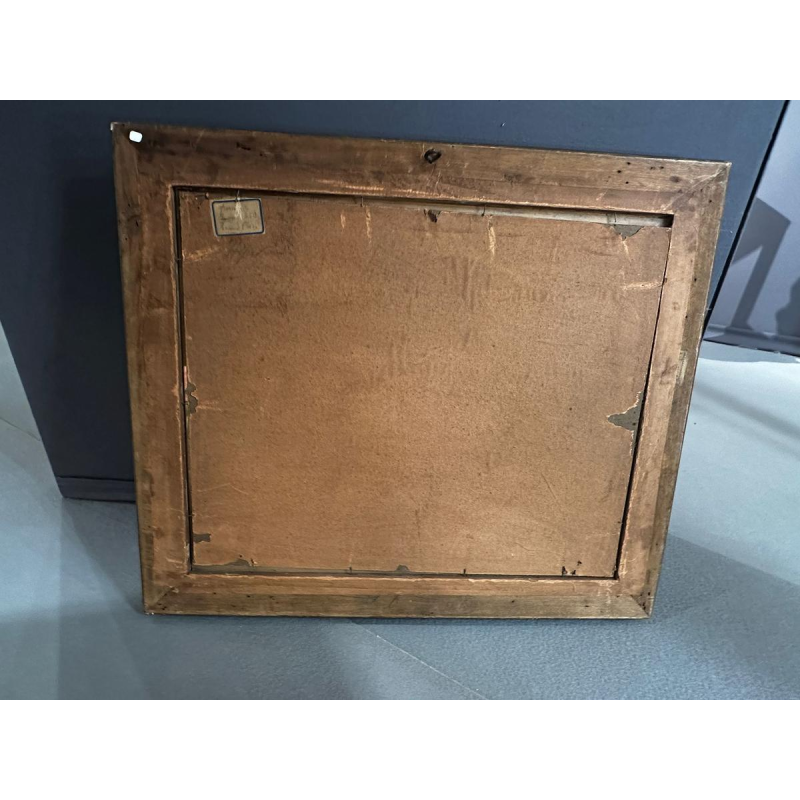 Lucien Frank 'Marktscène' Impressionistische pastel, eind 19e eeuw