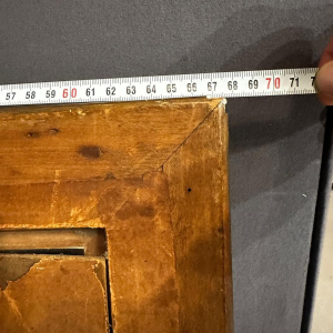 Lucien Frank 'Marktscène' Impressionistisch pastel, eind 19e eeuw