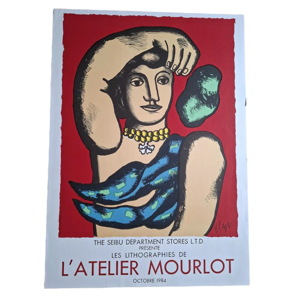 Fernand Léger 'L'Atelier Mourlot' lithografische affiche 1984