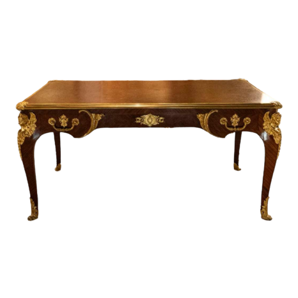 SORMANI Paul, bureau de style Louis XV en palissandre et bronze doré, ca 1867