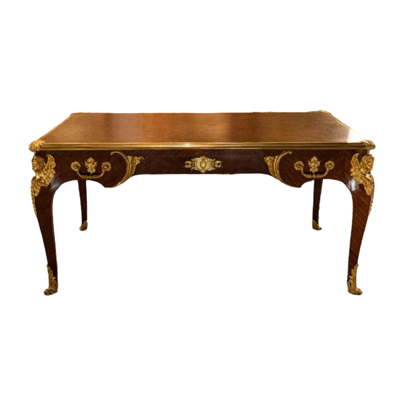 SORMANI Paul, bureau de style Louis XV en palissandre et bronze doré, ca 1867