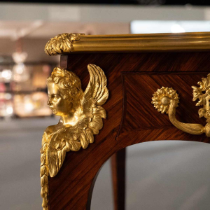 SORMANI Paul, Louis XV style rosewood and gilt bronze desk, ca 1867