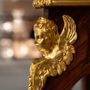 SORMANI Paul, Lodewijk XV stijl palissander en verguld bronzen bureau, ca 1867