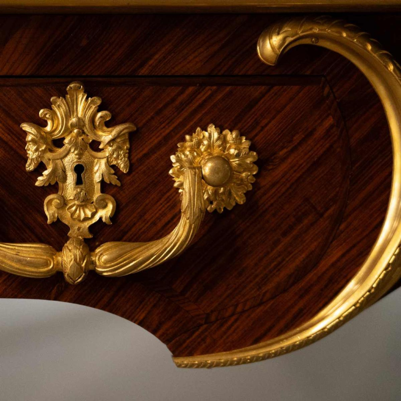 SORMANI Paul, Louis XV style rosewood and gilt bronze desk, ca 1867