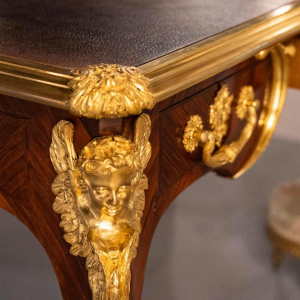 SORMANI Paul, Lodewijk XV stijl palissander en verguld bronzen bureau, ca 1867