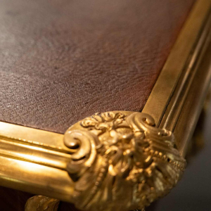 SORMANI Paul, Lodewijk XV stijl palissander en verguld bronzen bureau, ca 1867