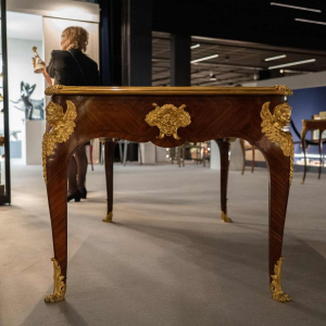 SORMANI Paul, bureau de style Louis XV en palissandre et bronze doré, ca 1867