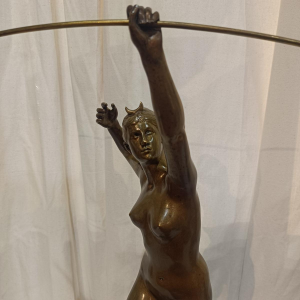 Alexandre Falguière " Diane chasseresse " sculpture en bronze fondeur Thiébaut Frères Paris, XIXe s