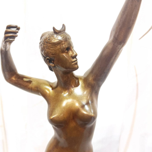 Alexandre Falguière "Diana the Huntress" bronze sculpture by Thiébaut Frères, Paris, 19th century