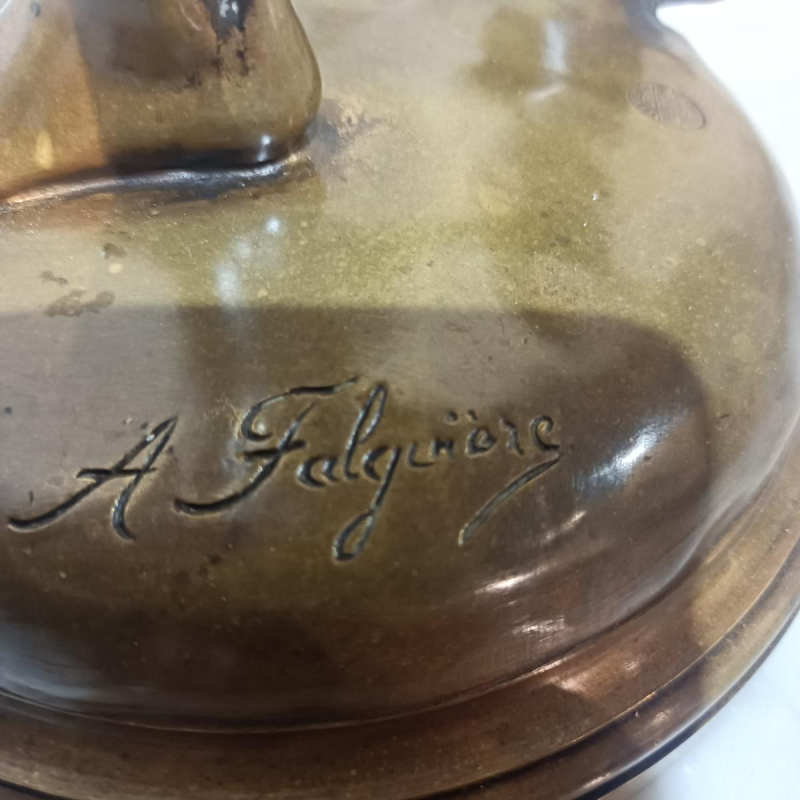 Alexandre Falguière " Diane chasseresse " sculpture en bronze fondeur Thiébaut Frères Paris, XIXe s