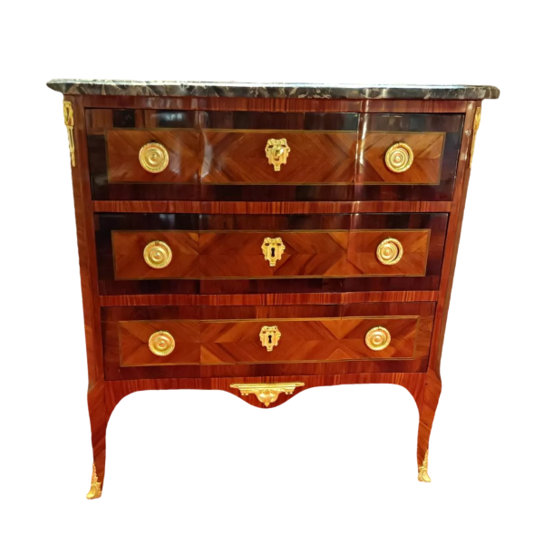 Small Louis XVI period chest of drawers, fully restored