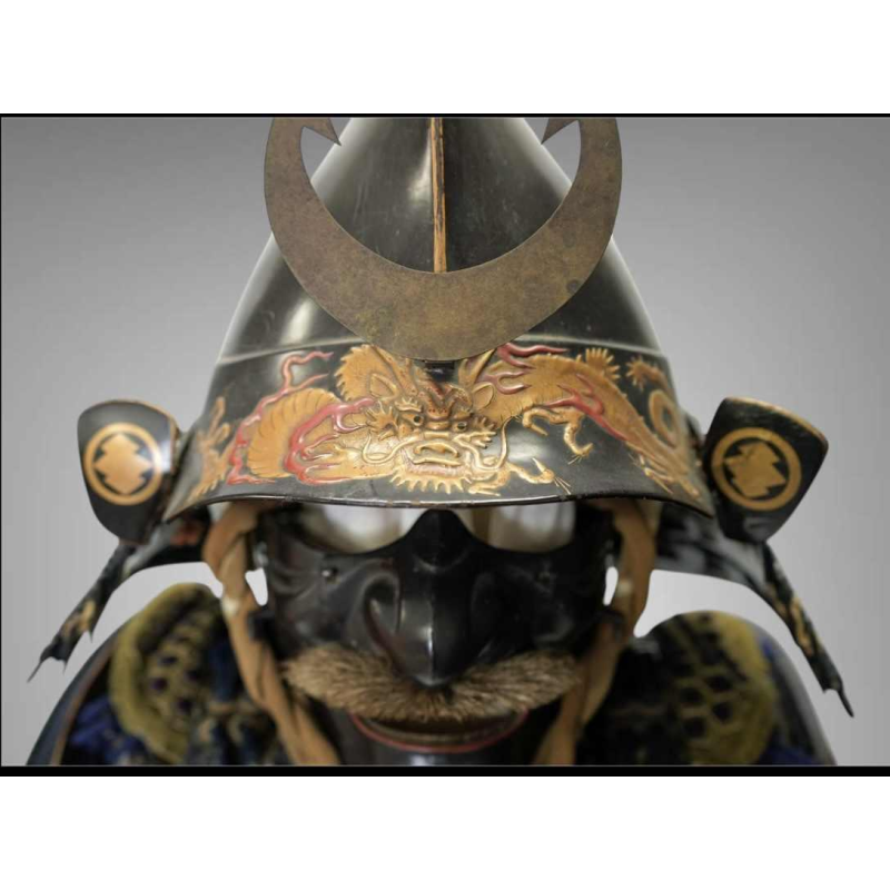 Samoerai harnas, Ni mai do gusoku, eboshi nari kabuto, Japan, 16e eeuw