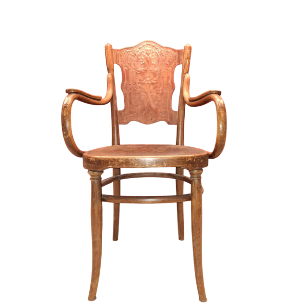 Jacob & Josef Kohn, chaise / fauteuil en bois courbé, Autriche fin XIXe s