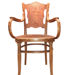 Jacob & Josef Kohn, gebogen houten stoel / fauteuil, Oostenrijk, eind 19e eeuw