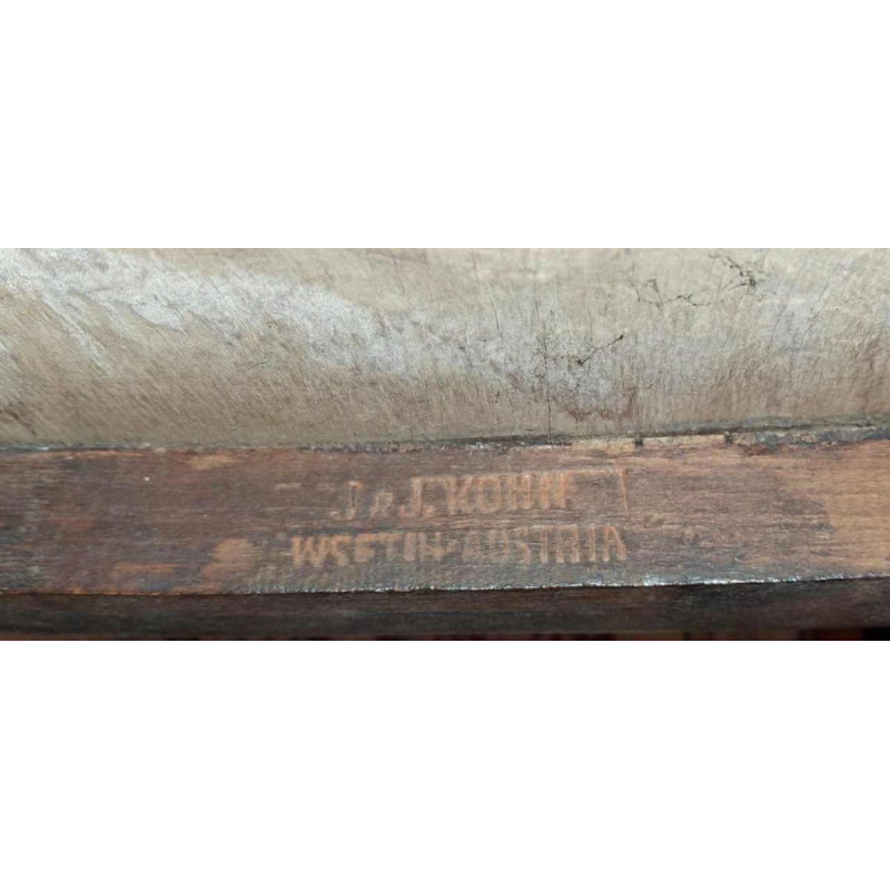 Jacob & Josef Kohn, gebogen houten stoel / fauteuil, Oostenrijk, eind 19e eeuw