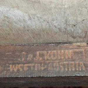 Jacob & Josef Kohn, chaise / fauteuil en bois courbé, Autriche fin XIXe s