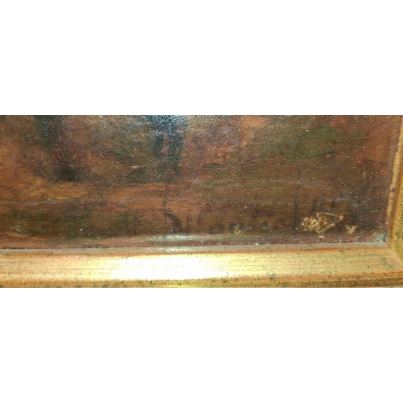 Adolphe Monticelli 'Danse orientale' tableau huile sur panneau, XIXe s