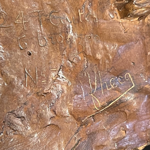 Angelo Hecq “Women in the Mine, in the Effort” terracotta sculpture, ca 1920