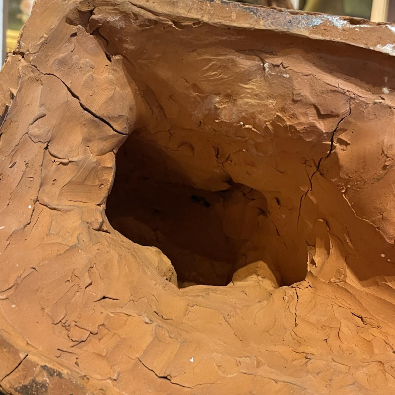 Angelo Hecq «Femmes à la mine, à l’effort» sculpture en terre cuite, ca 1920