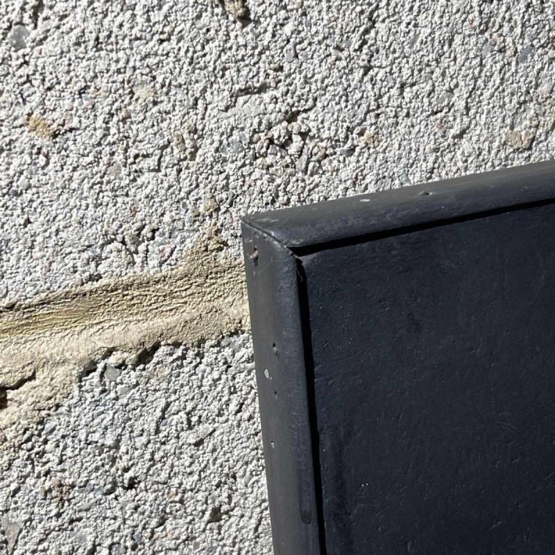 MACKOWIAK ERWIN, abstract schilderij, Belgische compositie sculptuur, beschilderd hout, touw, stof, 1963