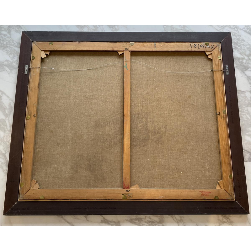 Paul Daxhelet, vrouwendans, expressionistisch schilderij, olieverf op doek