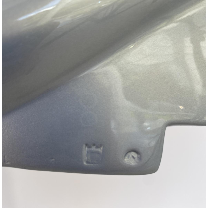 Laszlo Tibay for Caster Bronz Kft "Shark" blue lacquered bronze sculpture, 21st century