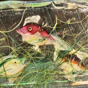 MURANO, aquarium en verre, Italie Venise vers 1960