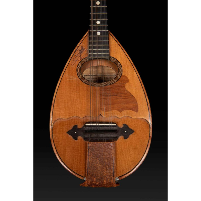 Mandoline Gelas à double table de 1927, instrument de musique numéroté 5947 et estampillé