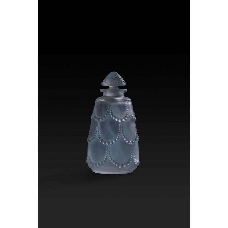 RENE LALIQUE, "PERLES" toilet brush set, No. 1 perfume bottle