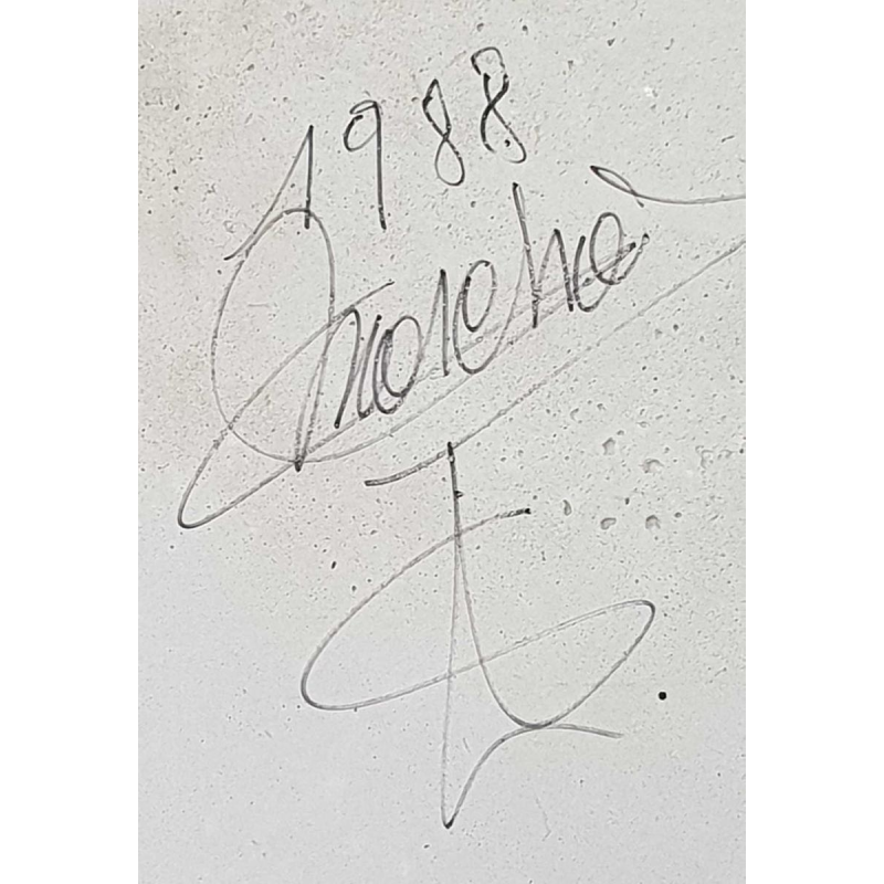 Bas-reliëf in gemengde materialen "TOM BABY'S HANDEN" (1988):