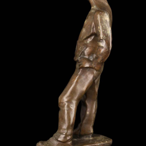 Constantin Meunier "Le débardeur d'Anvers' sculpture en bronze patiné, ca 1890