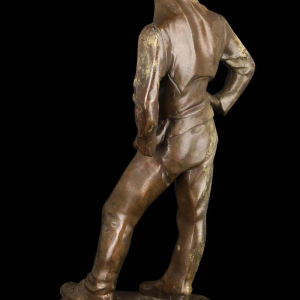 Constantin Meunier Le débardeur d'Anvers patinated bronze sculpture, ca 1890