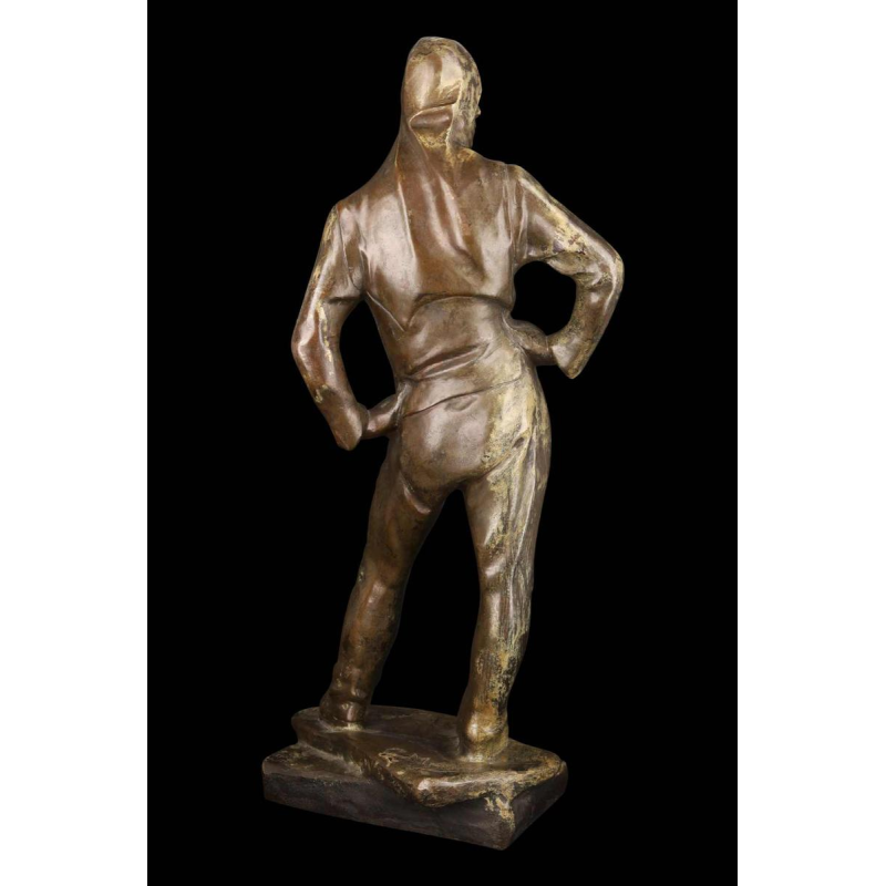 Constantin Meunier Le débardeur d'Anvers gepatineerd brons sculptuur, ca 1890