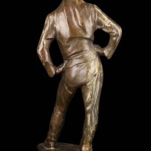 Constantin Meunier "Le débardeur d'Anvers' sculpture en bronze patiné, ca 1890