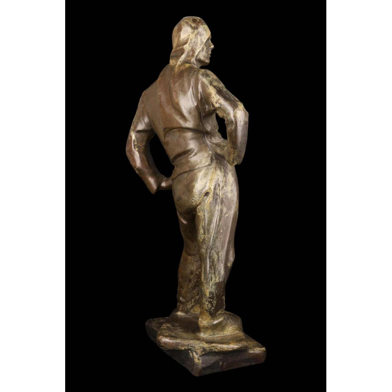 Constantin Meunier Le débardeur d'Anvers gepatineerd brons sculptuur, ca 1890