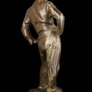 Constantin Meunier "Le débardeur d'Anvers' sculpture en bronze patiné, ca 1890