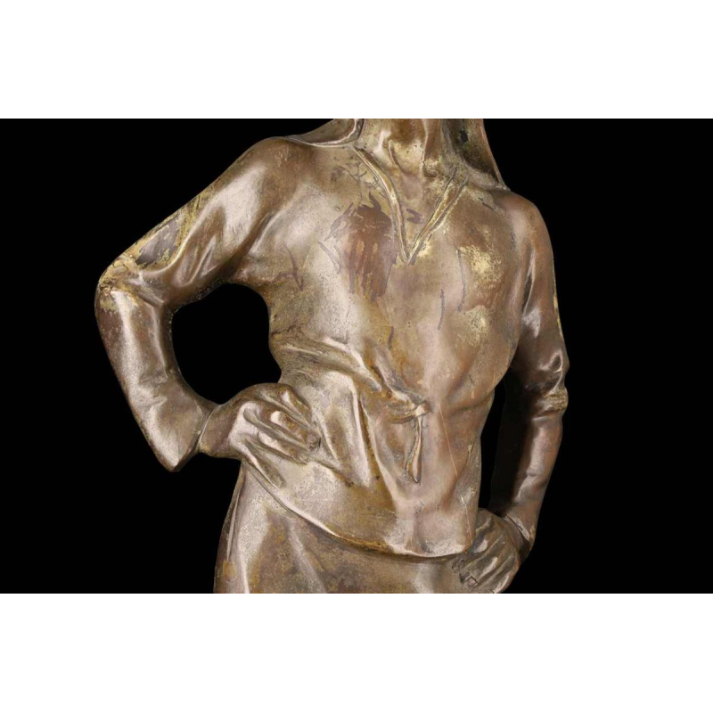 Constantin Meunier Le débardeur d'Anvers gepatineerd brons sculptuur, ca 1890