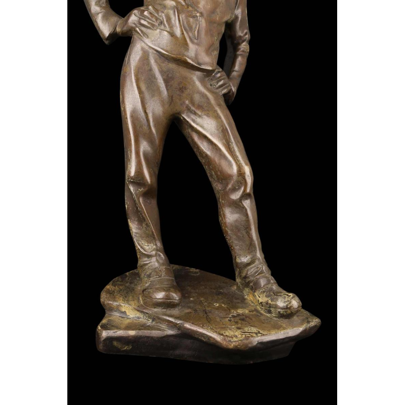 Constantin Meunier Le débardeur d'Anvers patinated bronze sculpture, ca 1890