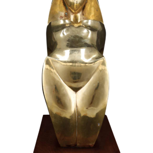 Jannu 'Abstract nude' contemporary bronze sculpture