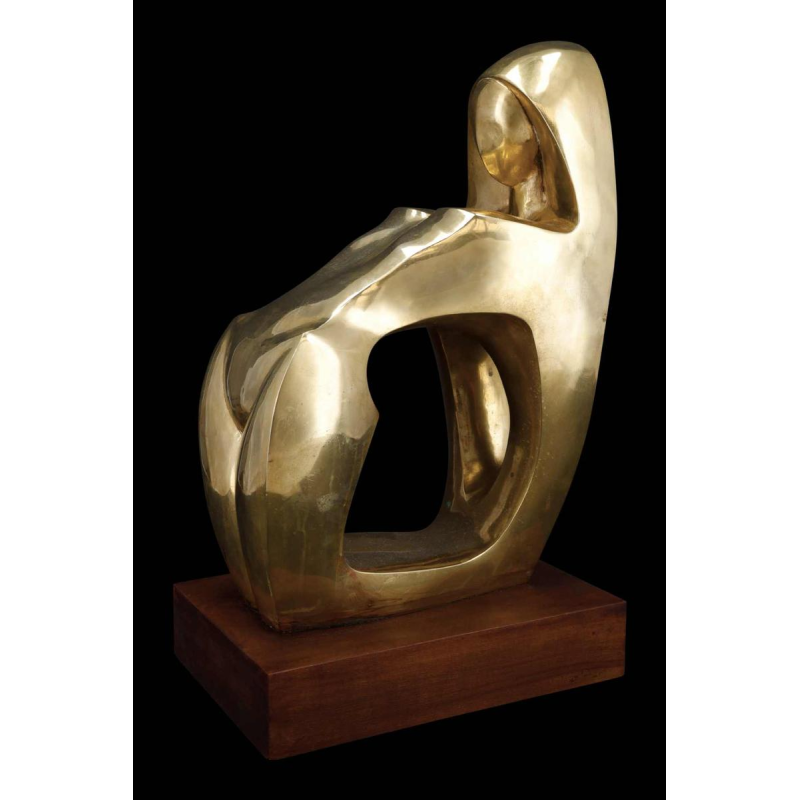 Jannu 'Abstract naakt' hedendaagse bronzen sculptuur