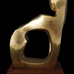 Jannu 'Abstract nude' contemporary bronze sculpture