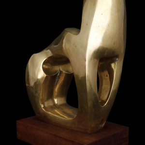 Jannu 'Abstract nude' contemporary bronze sculpture
