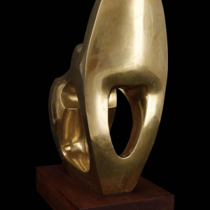 Jannu 'Abstract nude' contemporary bronze sculpture