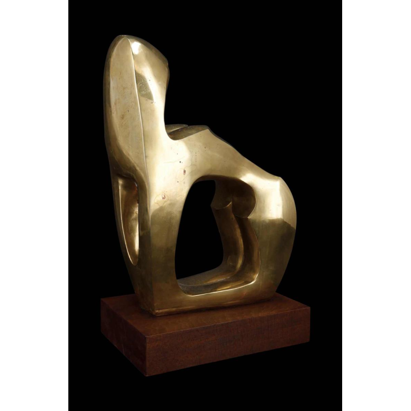 Jannu 'Abstract nude' contemporary bronze sculpture