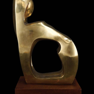 Jannu 'Abstract naakt' hedendaagse bronzen sculptuur